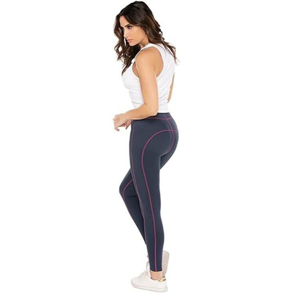 Miraclesuit Dress Blues Tummy Control Performance Leggings Small S - Picture 3 of 4